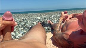 Sex on the beach I brought him to orgasm a few times and took his cum in my mouth.