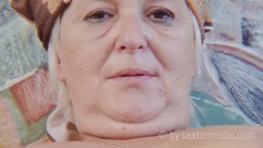 Horny granny at the solo fucking