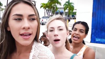 Maya Farrell, Mackenzie Mace and Stella Elle Fantasy Fest