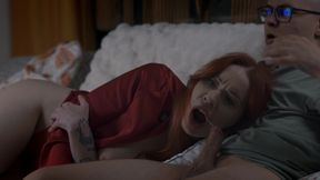 Step Mom Takes a nap While Step Son Uses Her Mouth &amp; Pussy on Christmas