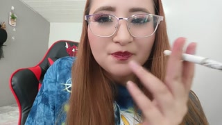 dangle on the side the cigarette