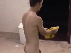 Campsite Shower Jack Off Show