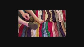 Socks! Feet Reveal from Socks on a Bed of Socks
