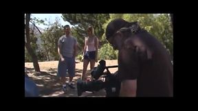 Hot slut fucked on the bench