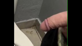 boy opens cubicle and catch his friend peeing (in a club'_s public toilets)