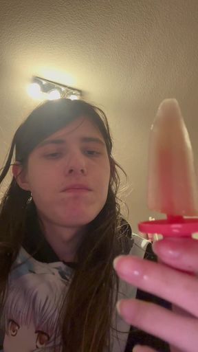 Pee sucking ice cream