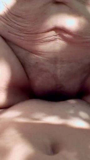 Powerful moment from &quot;81yr old Granny Seduced to Outdoor POV Sex by Step-Grandson&quot;
