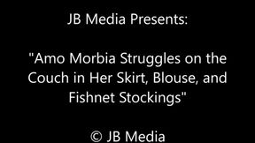 Amo Morbia Bound in Skirt and Fishnets - WMV