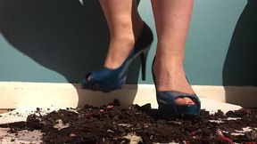 Trisha Crushing Cookies with her Feet in Hot Stilletos!  Sploshing, WAM,