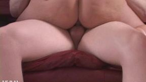 Teen amateur gets double penetration and creampie