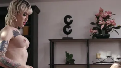 His Goal Was To Get Her Trans Cock In His Mouth