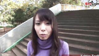 skinny unshaved asia young woman gets inseminated with cum into vagina point of view