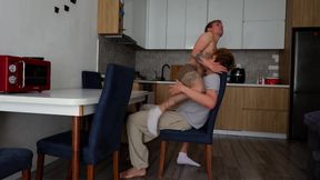Big Cock Guy with Athletic Body Fucks Deep in Twink's Throat and Fills His Tight Ass with Cum