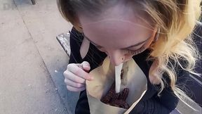 Churros with &quot_cream&quot_ for Venom Evil