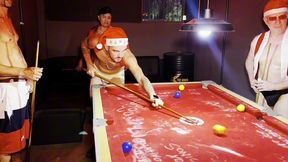 o machos foram jogar sinuca no bar em sao paulo e no final do jogo a suruba rolou solta muito sexo