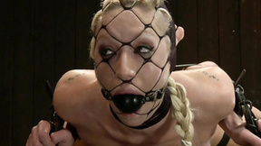 Strapped blonde vibed by ebony master