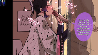 shinobu le encanta masturbarse cuando la miran