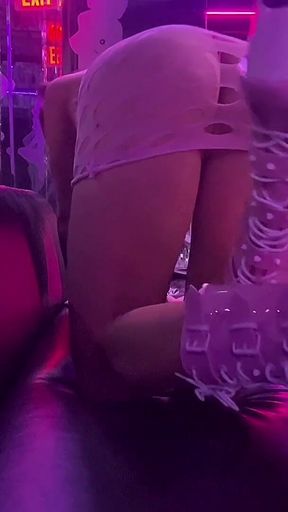 Cute Fit Stripper Dance in Club with High Heel Boot Fetish Focus