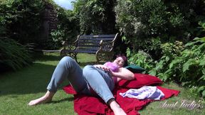 Auntjudys - Gardening with Busty Mature Housewife Layla Bird & Her Big Natural Tits