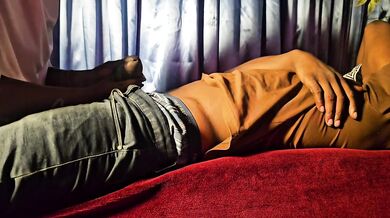 I helped myself to tired janitors FAT BBC then sucked the NUT right out of him!!