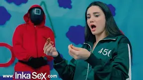 Victoria Carmargo Breaks Cookie in Squid Game & Gets Anal Fucked Hard