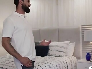 Big jugs Trans Woman gets rimjob and analed by her stepbro