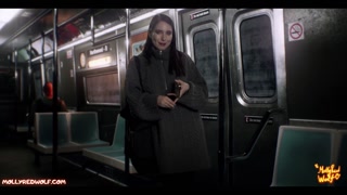 Beautiful stranger sucked me in train - MollyRedWolf