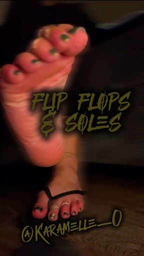 flip flops + soles