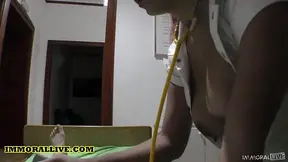 Colombian nurse Amaranta Hank cures a gringo with huge rack
