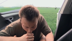 CzechHunter.com - Czech guy gay Hunter POV handjob in a car