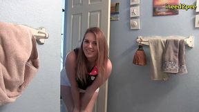 lily calloway pissing white shorts omorashi