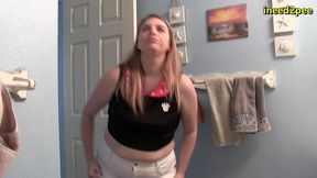 lily calloway pissing white shorts omorashi