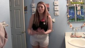 lily calloway pissing white shorts omorashi