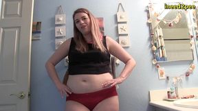 lily calloway pissing white shorts omorashi