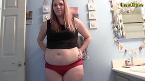 lily calloway pissing white shorts omorashi