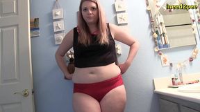 lily calloway pissing white shorts omorashi