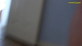 lily calloway pissing white shorts omorashi