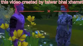 Sexy star of Avatar movie gets fucked in the forest