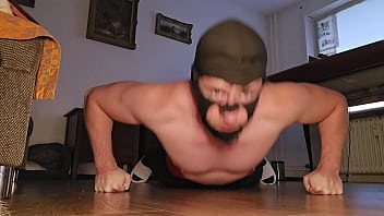 Dominant Handsome Master PhantomGentX Does Push-Ups, Plank, and Spits on You