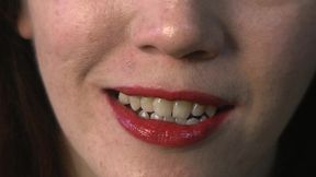 Brick Lipstick on the Couch