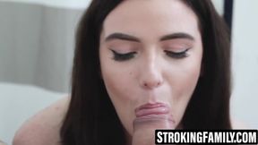 Stepmom seduces stepbrother in intense family affair