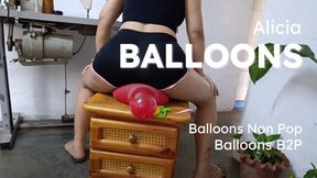 Popping balloons with my big ass (2)