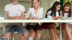 Milf Teacher Gives Teen Anal and Blowjob