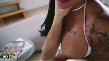 A Spanish guy with a big cock comes to my house to destroy my pussy - Mariana Martix &amp_ Jimmy Bud