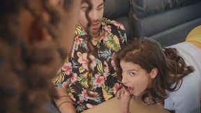 ”BRAZZERS Big cocked guy's day of life with super slutty babes on a jet - LaSirena69 & Hazel Grace”