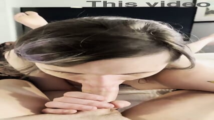 Petite Trans Woman Sucking Huge Trans Cock POV