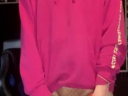 British Chav teases big hard cock