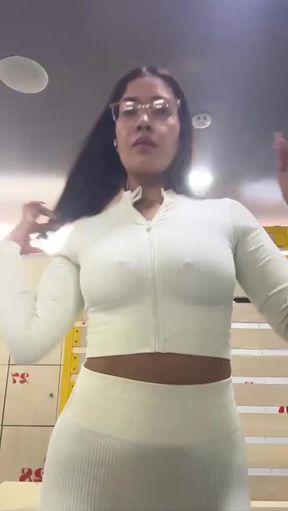 Female Onlyfans Model in White Outfit
