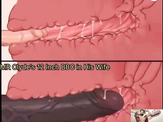 Mr Clyde's 12 Inch BBC Vs Cuckold Husbands Schlong