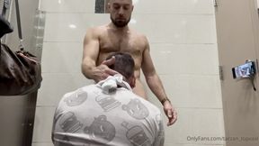 Adam Snow fucks AnonBttmMia in Public Toilet